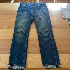 J Crew men’s slim straight jeans 32x34